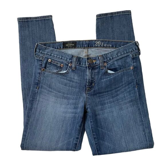 J Crew Toothpick Ankle Jeans Size 29T - Picture 4 of 8
